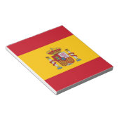 Notitieblok met vlag van Spanje (Schuin)