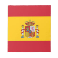 Notitieblok met vlag van Spanje