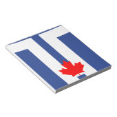 Notitieblok met vlag van Toronto, Canada (Schuin)