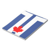 Notitieblok met vlag van Toronto, Canada (Linkerzijde)