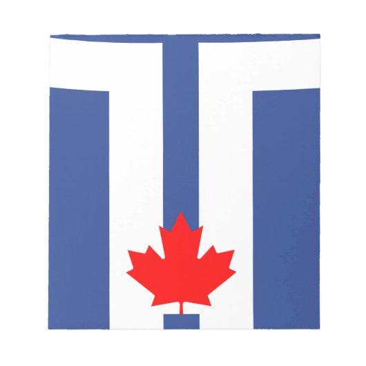 Notitieblok met vlag van Toronto, Canada (Voorkant)