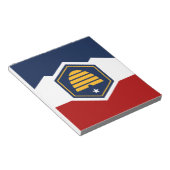 Notitieblok met vlag van Utah, VS (Schuin)