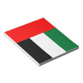 Notitieblok met vlag van Verenigde Arabische Emira (Schuin)