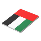 Notitieblok met vlag van Verenigde Arabische Emira (Linkerzijde)