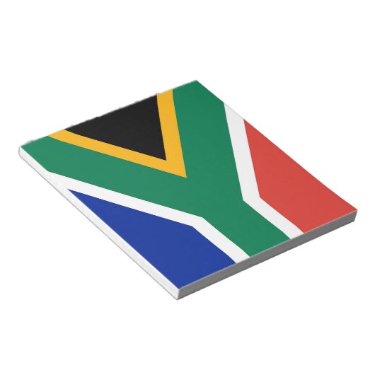 Notitieblok met vlag van Zuid-Afrika (Schuin)