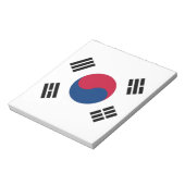 Notitieblok met vlag van Zuid-Korea (Linkerzijde)