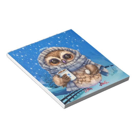 Notitieblok met warme chocolade (Schuin)