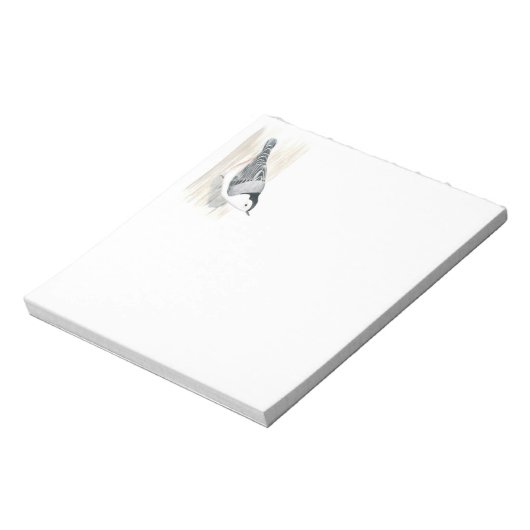 Notitieblok met witte borstkas (Linkerzijde)