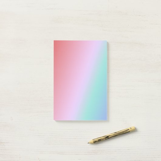 Notitieblok met zachte penseelstreken post-it® notes (Op bureau)