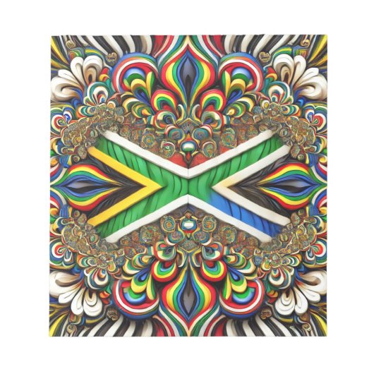 Notitieblok met Zuid-Afrikaanse kleuren Modern Des (Voorkant)