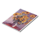 NOTITIEBLOK - MONET SUNFLOWERS (Linkerzijde)