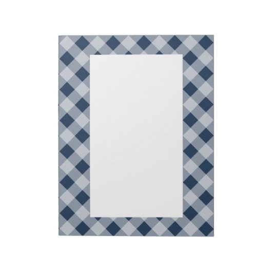 Notitieblok Navy Gingham (Linkerzijde)
