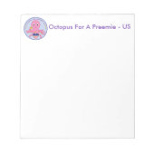 Notitieblok octopus voor een preemie US (Voorkant)