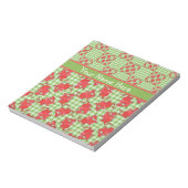 Notitieblok of jotter aan Personalisatie: rode kla (Linkerzijde)