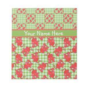 Notitieblok of jotter aan Personalisatie: rode kla