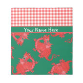 Notitieblok of jotter aan Personalisatie: rode kla (Voorkant)