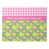 Notitieblok of Jotter om Primroses Gingham te pers (Voorkant)