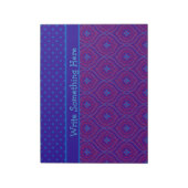 Notitieblok of jotter, Paarse en blauwe geuren, Po (Linkerzijde)