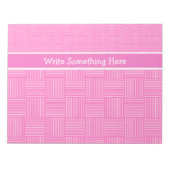 Notitieblok of otter aan Personaliseren: Roze Wit (Voorkant)