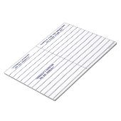 notitieblok "om te doen, om te zijn" (blauw) (Schuin)