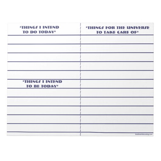 notitieblok "om te doen, om te zijn" (blauw) (Voorkant)