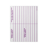 notitieblok "om te doen, om te zijn" (Paars) (Linkerzijde)