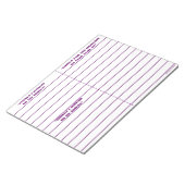 notitieblok "om te doen, om te zijn" (Paars) (Schuin)