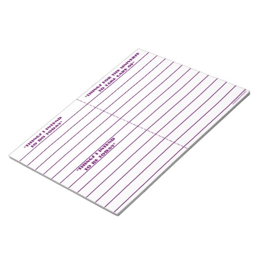 notitieblok "om te doen, om te zijn" (Paars) (Schuin)