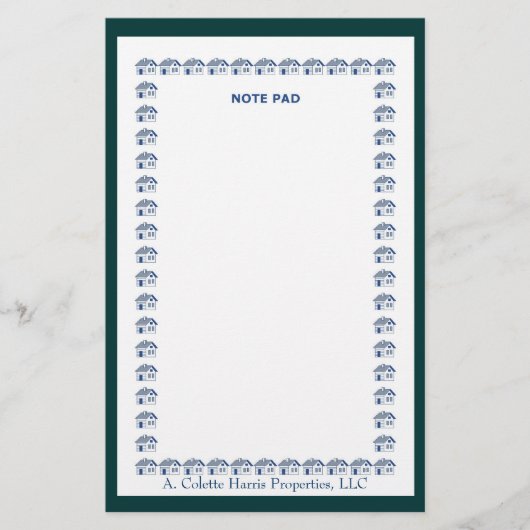 Notitieblok- Ontwerp 10 Briefpapier (Voorkant)