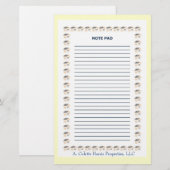 Notitieblok- Ontwerp 1 Briefpapier (Voorkant / Achterkant)