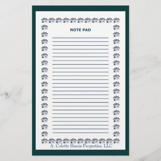 Notitieblok- Ontwerp 9 Briefpapier (Voorkant)