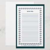 Notitieblok- Ontwerp 9 Briefpapier (Voorkant / Achterkant)