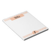 Notitieblok: Opmerkingen (monogrammed) Notitieblok (Schuin)