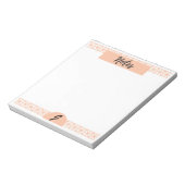 Notitieblok: Opmerkingen (monogrammed) Notitieblok (Linkerzijde)