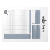 Notitieblok Ordervorm (Voorkant)