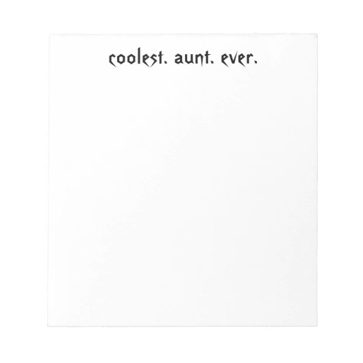 Notitieblok oudste tante (Voorkant)