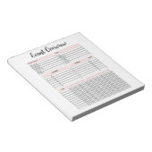 Notitieblok Overzicht gebeurtenisplanning (Schuin)