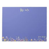 Notitieblok personaliseren | Wildflowers Notitiebl (Voorkant)