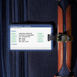 Notitieblok Programmer Coder Format Computer Scien Bagagelabel