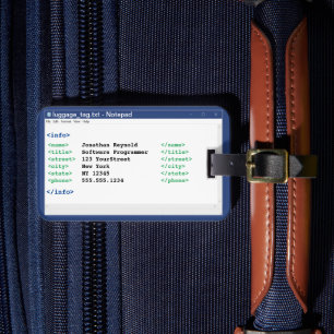 Notitieblok Programmer Coder Format Computer Scien Bagagelabel