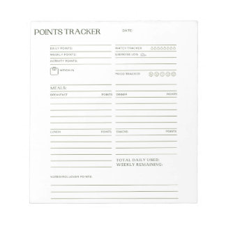 Notitieblok punttracering