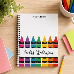 Notitieblok Regenboogkrijt voor waardering voor le Notitieboek