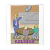 Notitieblok - reünie cover (Bloco de botas - reuni (Voorkant)