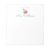 Notitieblok rode Waterverf Apple-leraar (Voorkant)