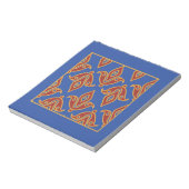 Notitieblok, Rood, Blauw, Gouden Fleur de Lys Notitieblok (Linkerzijde)