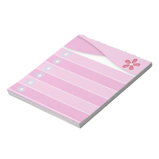 Notitieblok - roze (Linkerzijde)