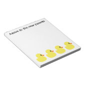 notitieblok "Rubber Ducky" (Schuin)