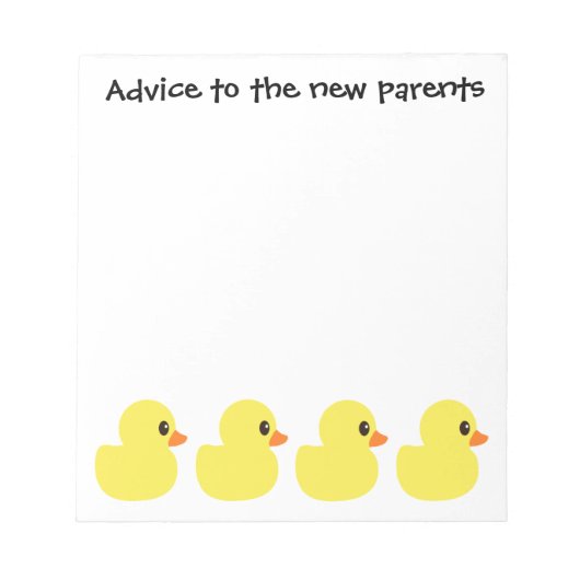notitieblok "Rubber Ducky" (Voorkant)