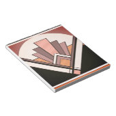 Notitieblok - Sangria Art Deco ventilatorontwerp (Schuin)