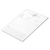 Notitieblok Schoon + Eenvoudig Monogram Recipe III (Schuin)